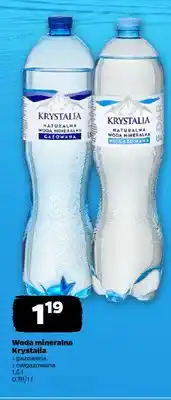 Netto Woda mineralna gazowana Krystalia oferta