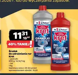 Netto Środek do udrożniania rur Kret granulki oferta