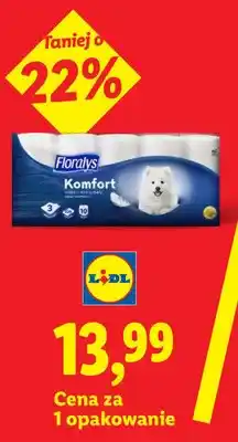 Lidl Papier toaletowy 3-warstwowy Floralys Komfort oferta