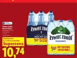 Lidl Woda źródlana gazowana Żywiec Zdrój Mocny Gaz 6-pak oferta
