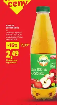Lidl Sok jabłko Solevita 100% oferta