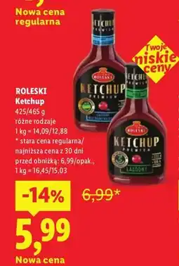 Lidl Ketchup łagodny Roleski oferta