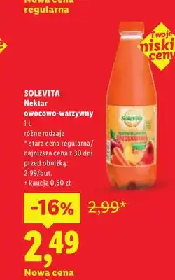 Lidl Nektar owocowo-warzywny Solevita oferta