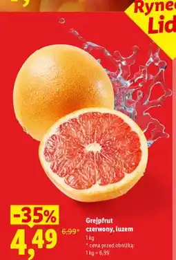 Lidl Grejpfrut czerwony luzem Ryneczek Lidla oferta