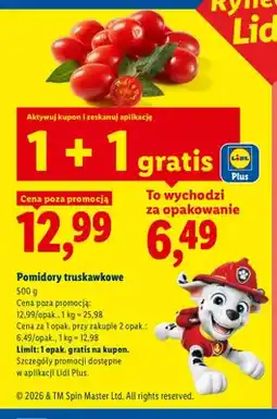 Lidl Pomidory truskawkowe oferta