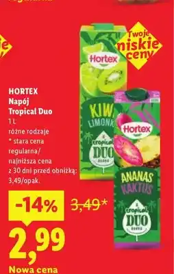 Lidl Napój Tropical Duo Hortex oferta