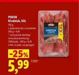 Lidl Kindziuk z pieprzem Pikok XXL oferta