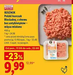 Lidl Mięso mielone z kurczaka Rzeźnik oferta