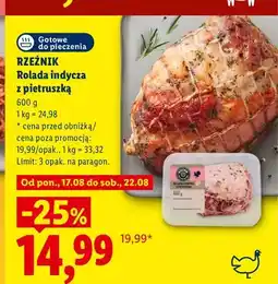 Lidl Rolada indycza z pietruszką Rzeźnik oferta