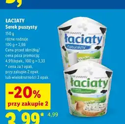 Lidl Serek puszysty Łaciate naturalny oferta