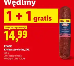 Lidl Kiełbasa żywiecka Pikok XXL oferta