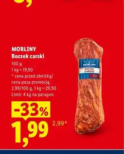 Lidl Boczek carski Morliny oferta