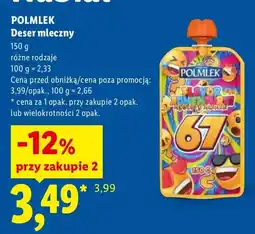 Lidl Deser mleczny Polmlek oferta