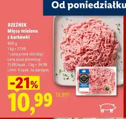 Lidl Mięso mielone z karkówki Rzeźnik oferta