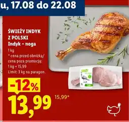 Lidl Indyk noga Świeży oferta