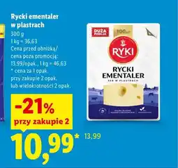 Lidl Ser Rycki Ementaler w plastrach Ryki oferta