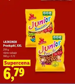 Lidl Przekąski Lajkonik Junior Samoloty XXL oferta