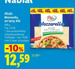 Lidl Ser mozzarella tarty XXL Pilos oferta