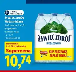 Lidl Woda źródlana niegazowana Żywiec Zdrój 6-pak oferta