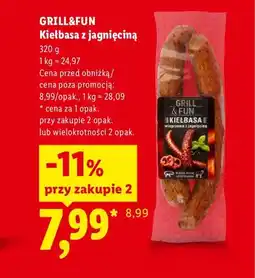 Lidl Kiełbasa z jagnięciną Grill & Fun oferta