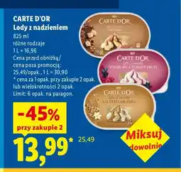 Lidl Lody z nadzieniem Carte D'Or tiramisu oferta