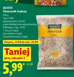 Lidl Słonecznik łuskany Alesto oferta