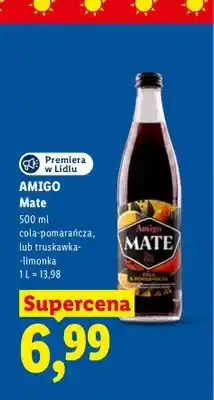 Lidl Napój Amigo Mate cola-pomarańcza oferta