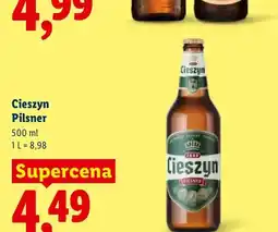 Lidl Piwo Cieszyn Pilsner oferta