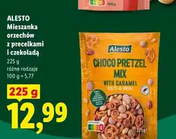Lidl Mieszanka orzechów z precelkami i czekoladą Choco Pretzel Mix Alesto oferta