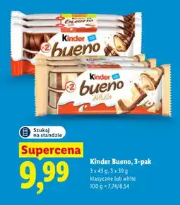 Lidl Baton Kinder Bueno 3-pak oferta