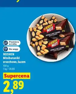 Lidl Minibatoniki orzechowe Candy Nut Roshen luzem oferta