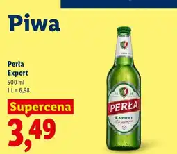 Lidl Piwo Perła Export oferta