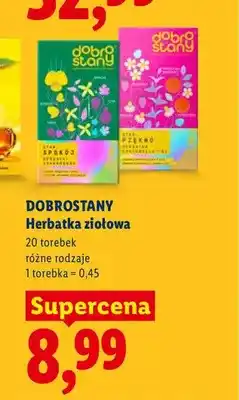 Lidl Herbatka ziołowa Dobrostany Spokój oferta
