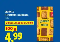Lidl Herbatniki z czekoladą Leibniz oferta