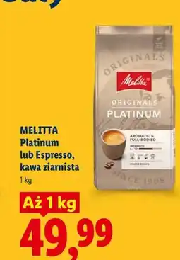 Lidl Kawa ziarnista Melitta Espresso oferta