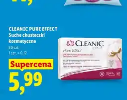 Lidl Suche chusteczki kosmetyczne Cleanic Pure Effect oferta