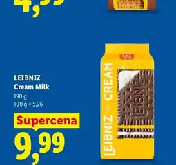 Lidl Ciasteczka Cream Milk Leibniz oferta