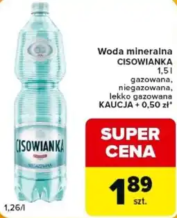 Carrefour Express Woda mineralna CISOWIANKA oferta