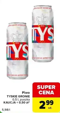 Carrefour Express Piwo TYSKIE GRONIE oferta