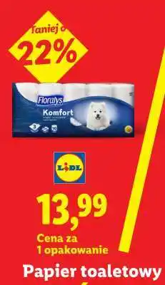 Lidl Papier toaletowy Floralys Komfort oferta