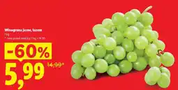 Lidl Winogrona jasne luzem oferta