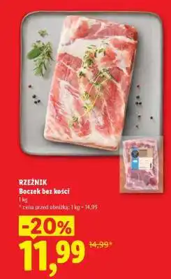Lidl RZEŹNIK Boczek bez kości oferta