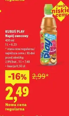Lidl KUBUŚ PLAY Napój owocowy oferta