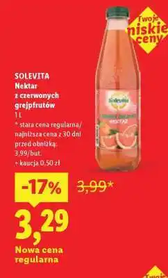 Lidl SOLEVITA Nektar z czerwonych grejpfrutów oferta