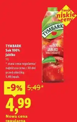 Lidl TYMBARK Sok 100% jabłko oferta