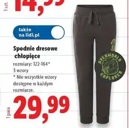 Lidl Spodnie dresowe chłopięce oferta