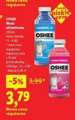 Lidl OSHEE Woda witaminowa oferta