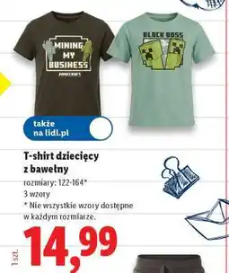 Lidl T-shirt dziecięcy z bawełny oferta