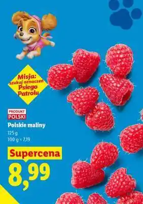 Lidl Polskie maliny oferta