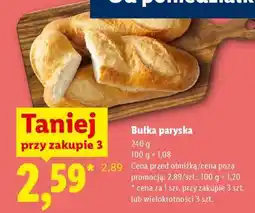 Lidl Bułka paryska oferta